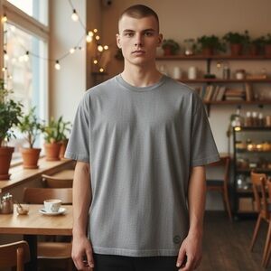 🤑5/$25 Aeropostale Men's Classic Gray Short Sleeve Tee Shirt